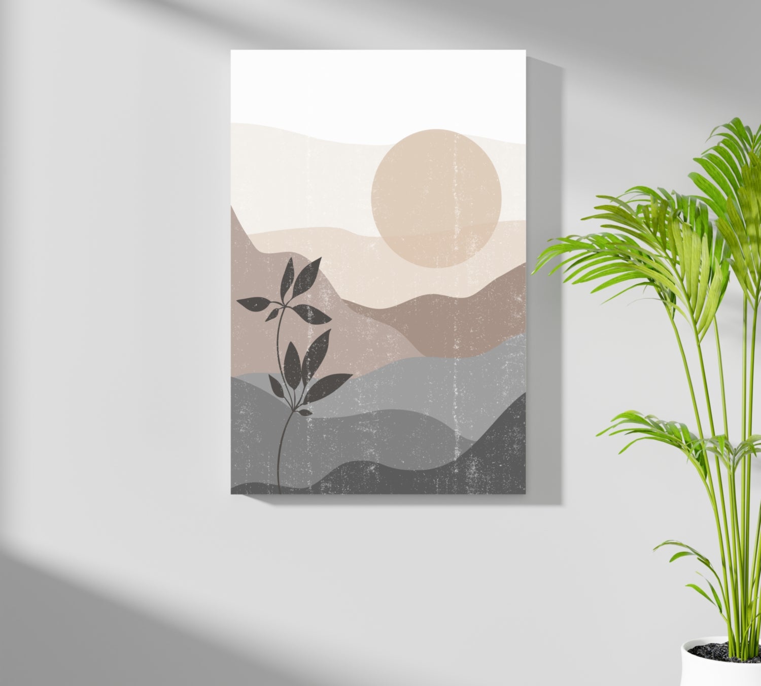 Beige Valley Aluminum Print.