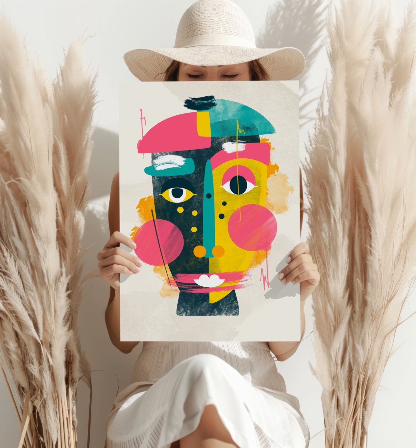 Contemporary Art V1 Aluminum Print.