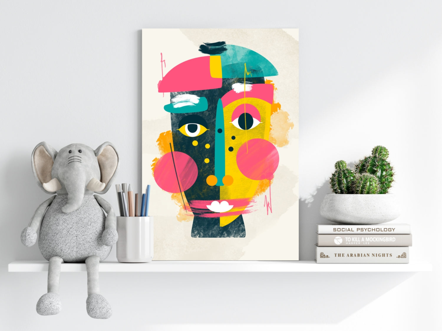 Contemporary Art V1 Aluminum Print.