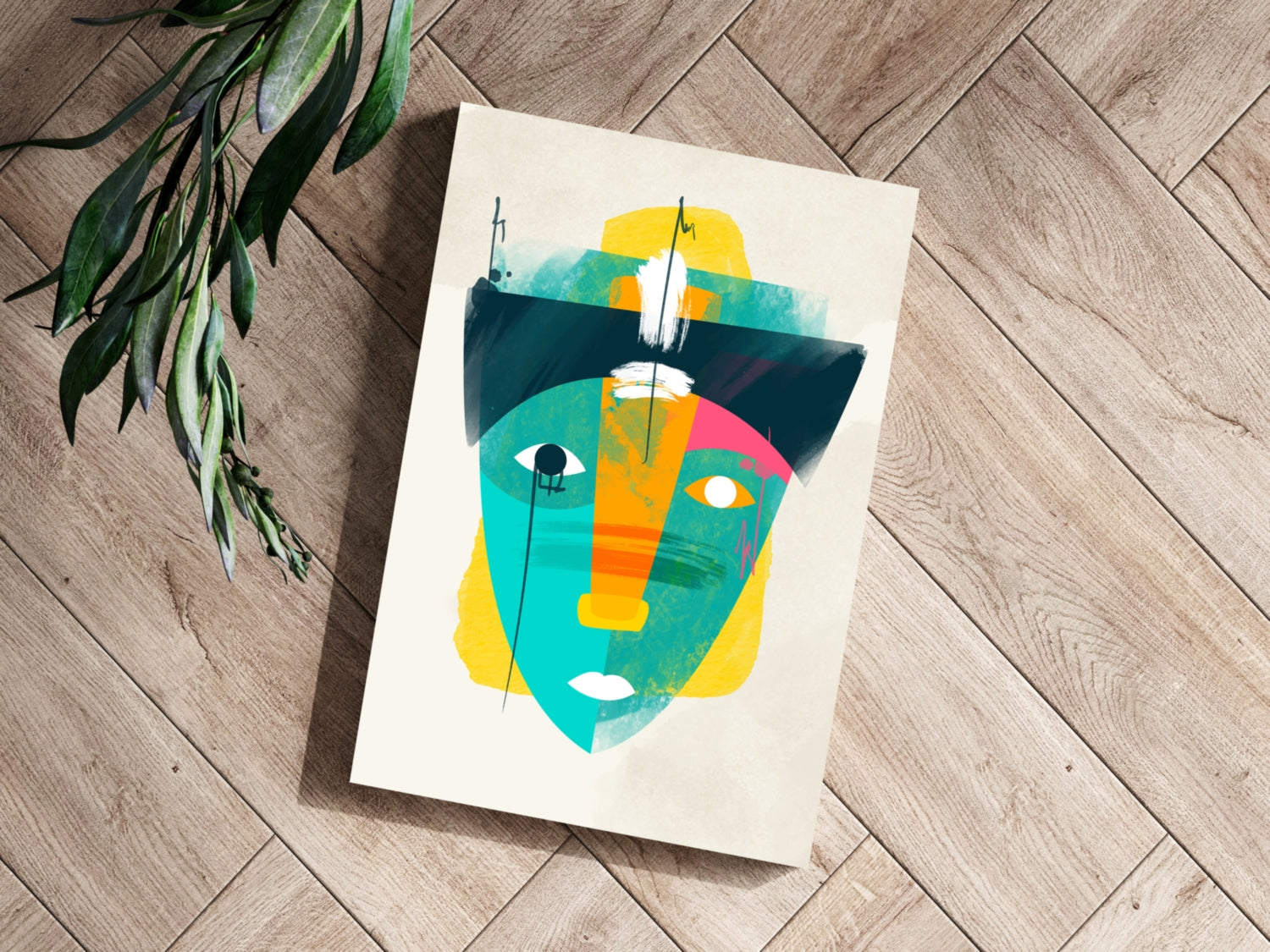 Contemporary Art V2 Aluminum Print.