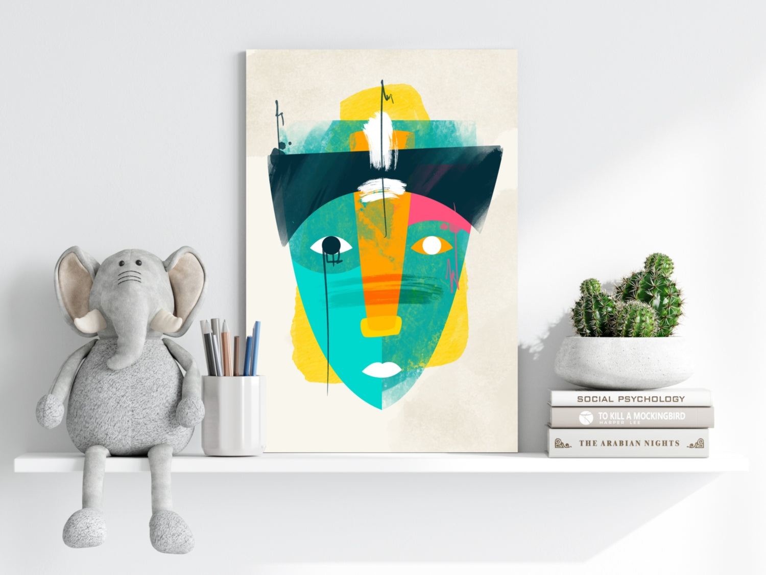Contemporary Art V2 Aluminum Print.
