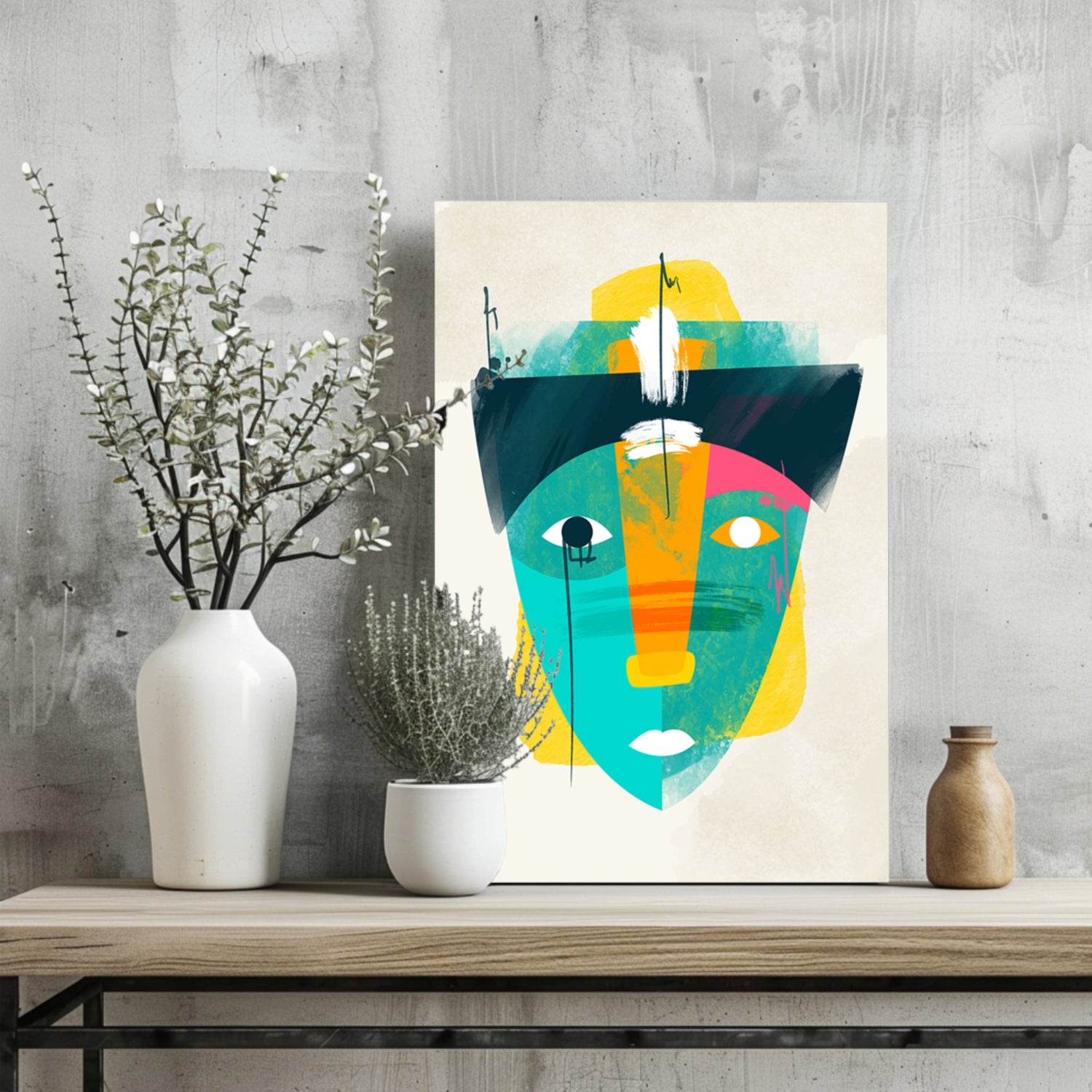 Contemporary Art V2 Aluminum Print.