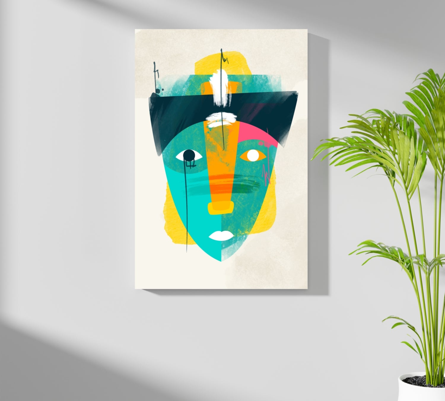 Contemporary Art V2 Aluminum Print.