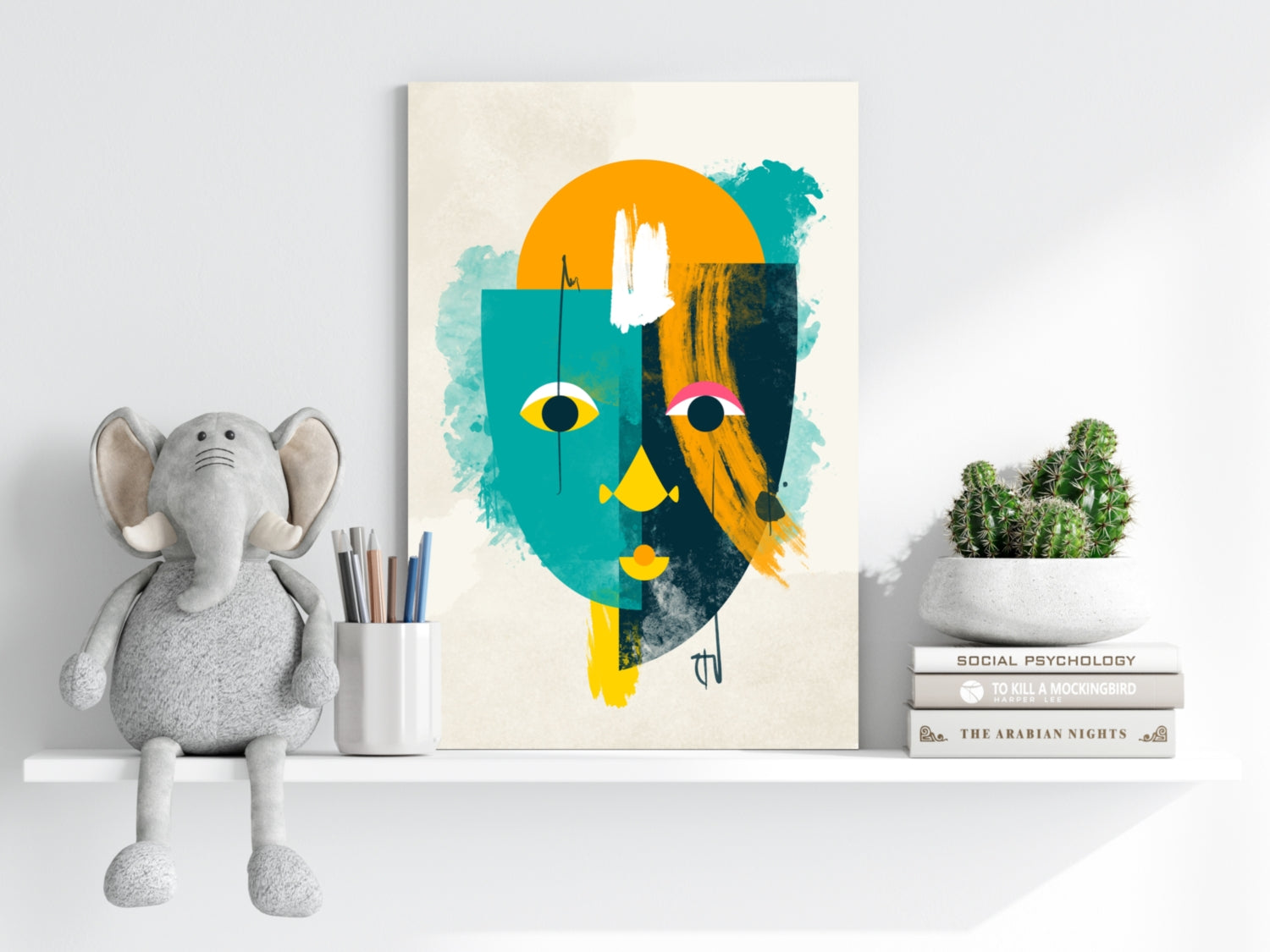 Contemporary Art V3 Aluminum Print.