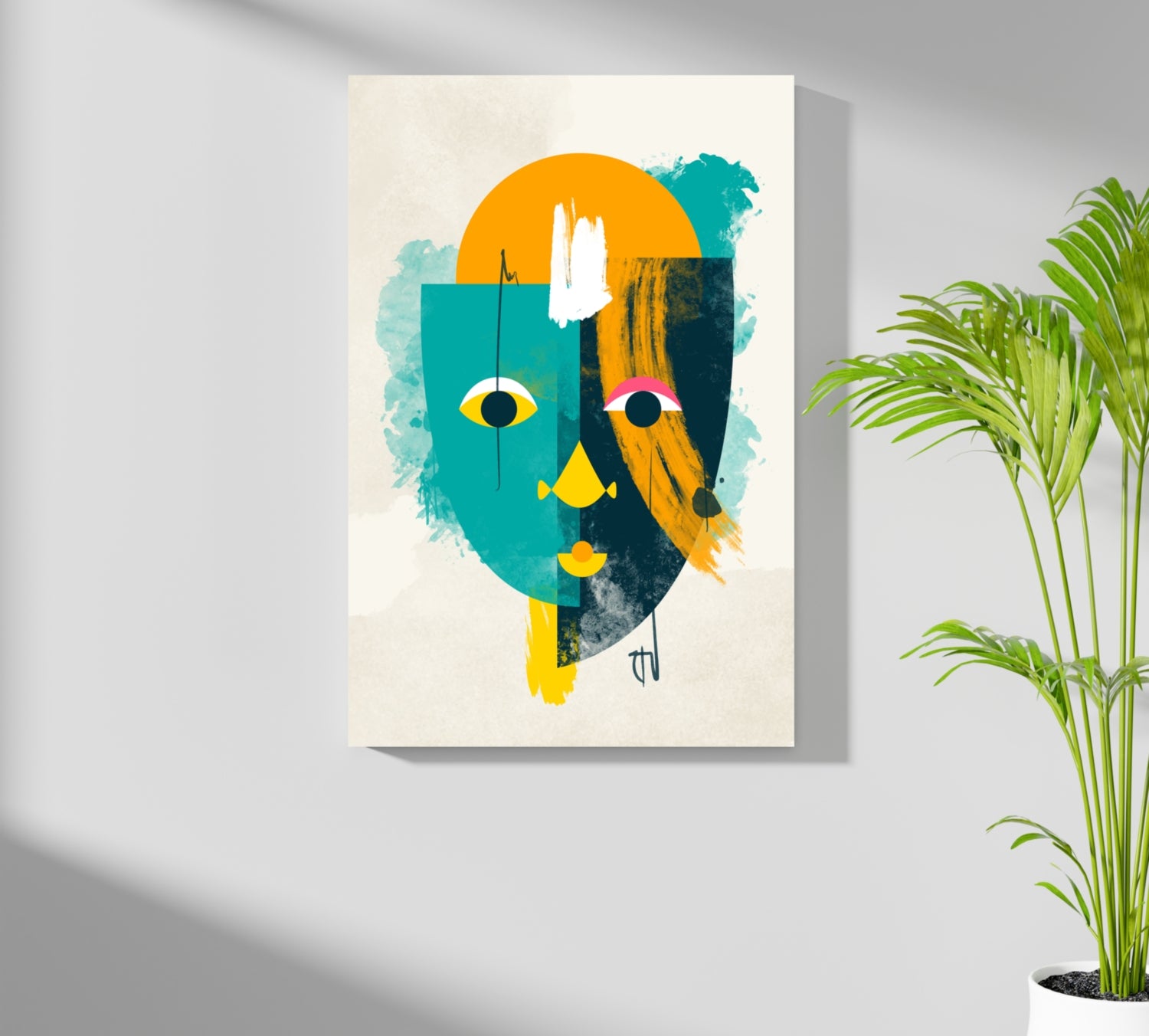 Contemporary Art V3 Aluminum Print.