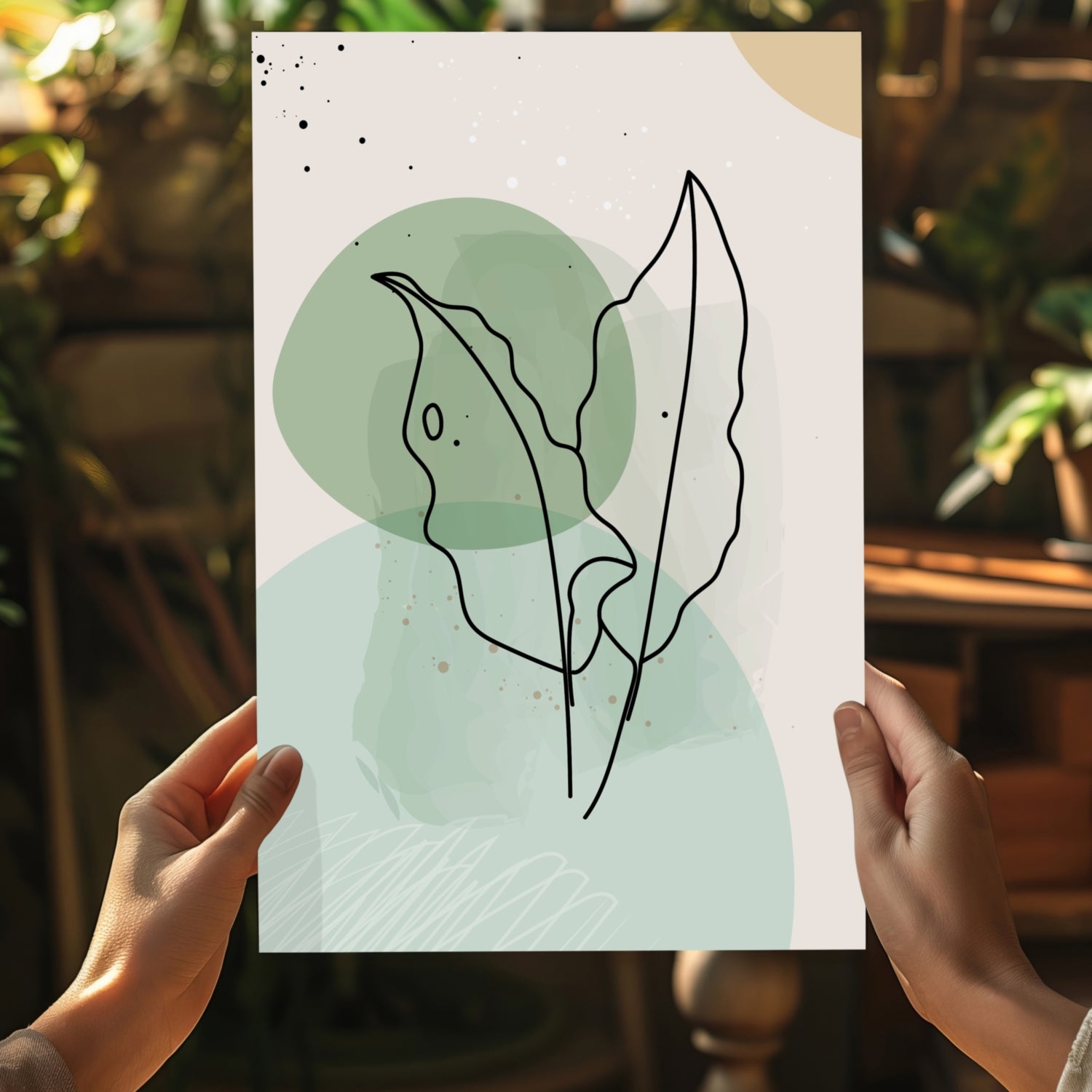 Line Art V1 Aluminum Print.