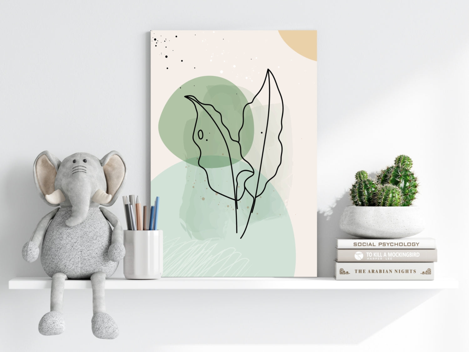 Line Art V1 Aluminum Print.