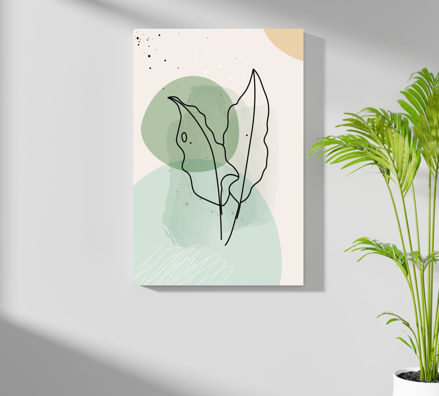 Line Art V1 Aluminum Print.