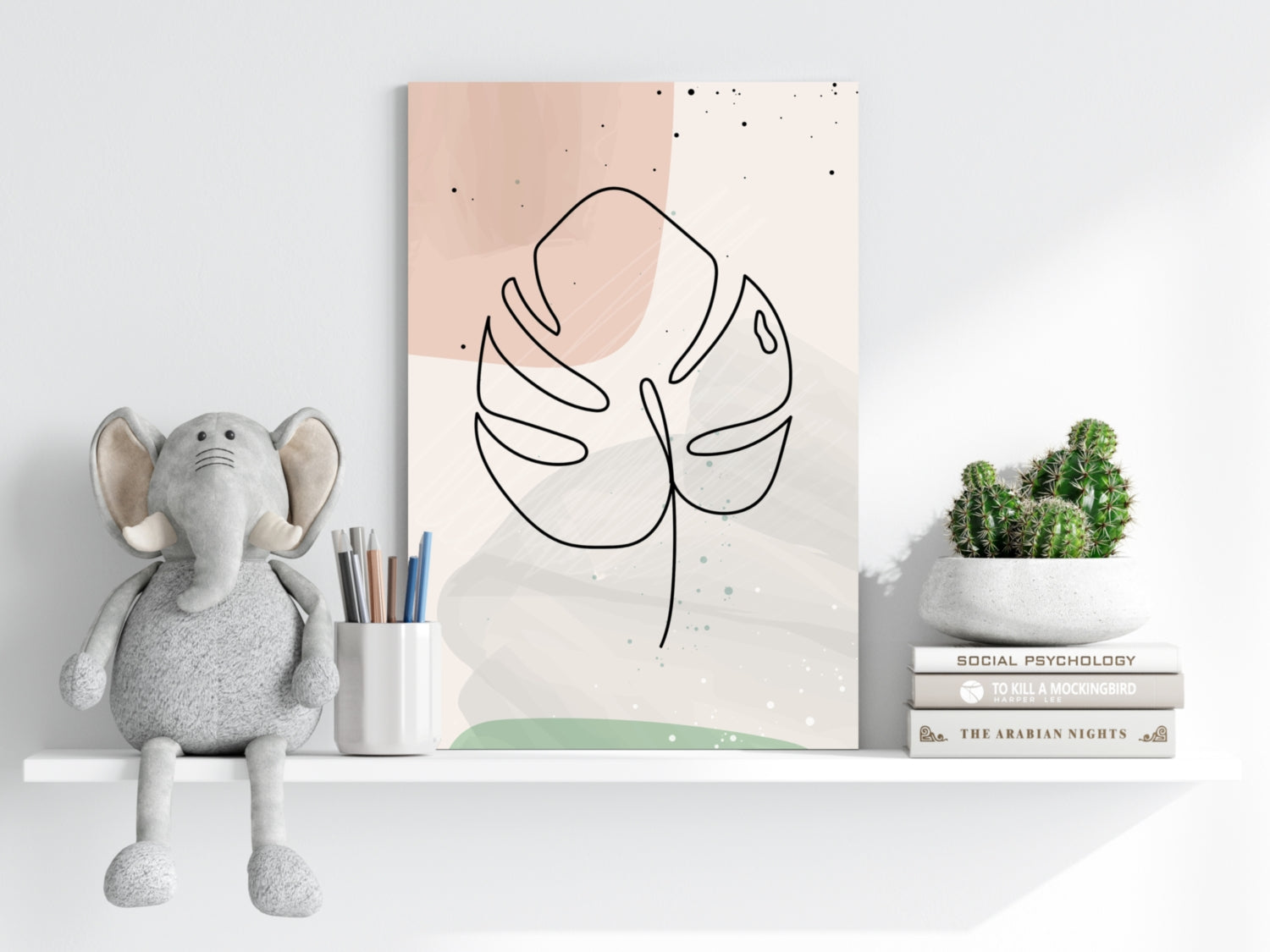 Line Art V2 Aluminum Print.