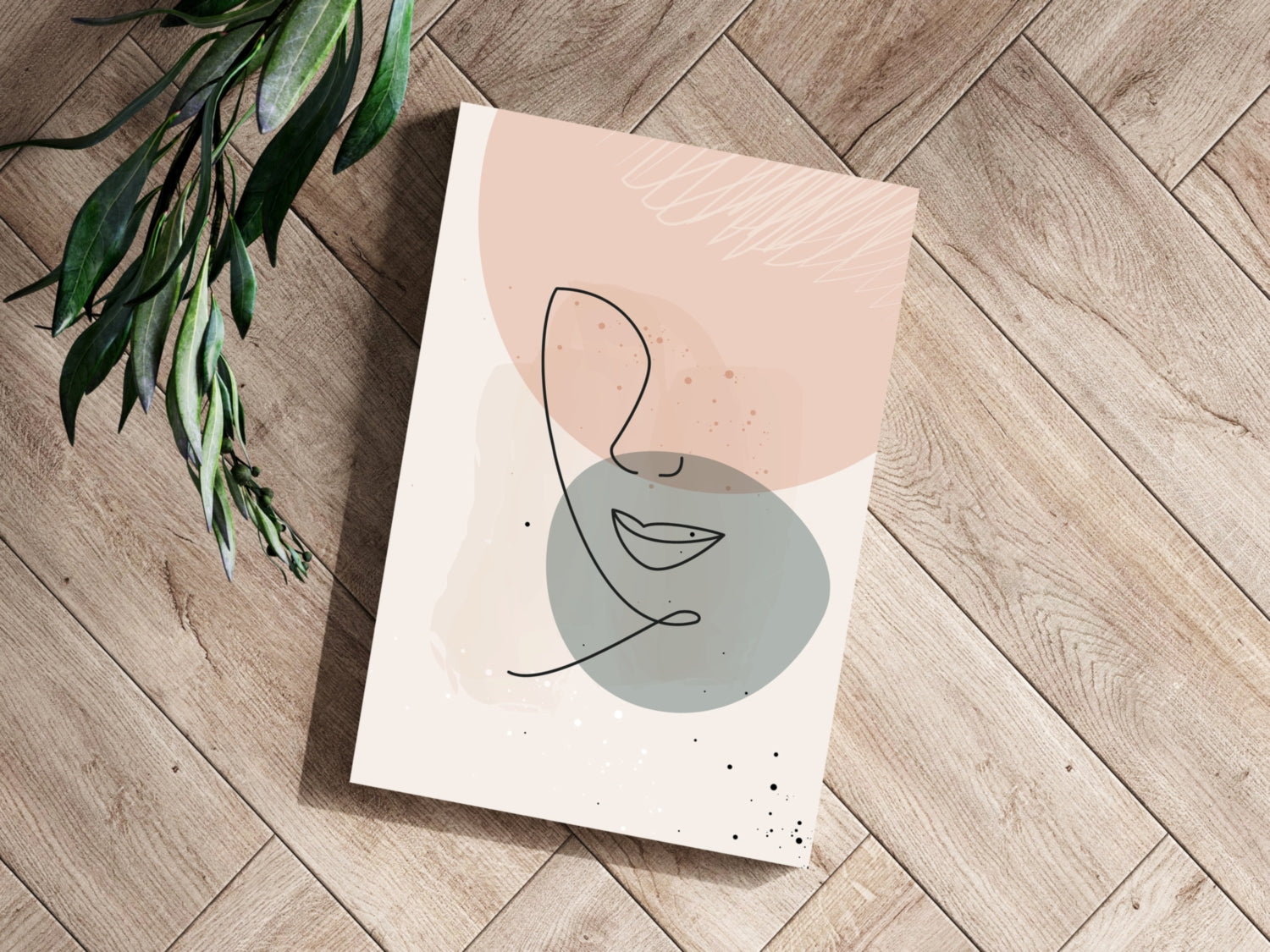 Line Art V4 Aluminum Print.