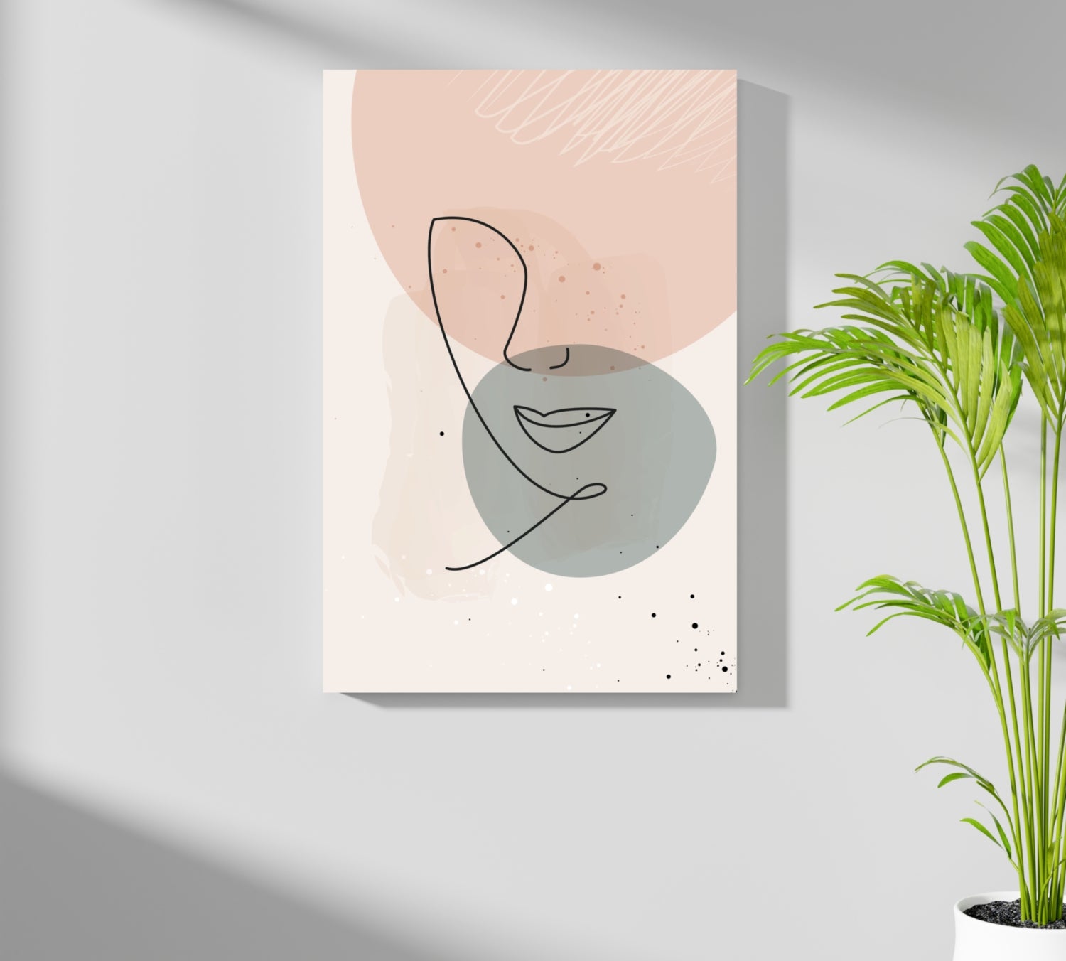 Line Art V4 Aluminum Print.