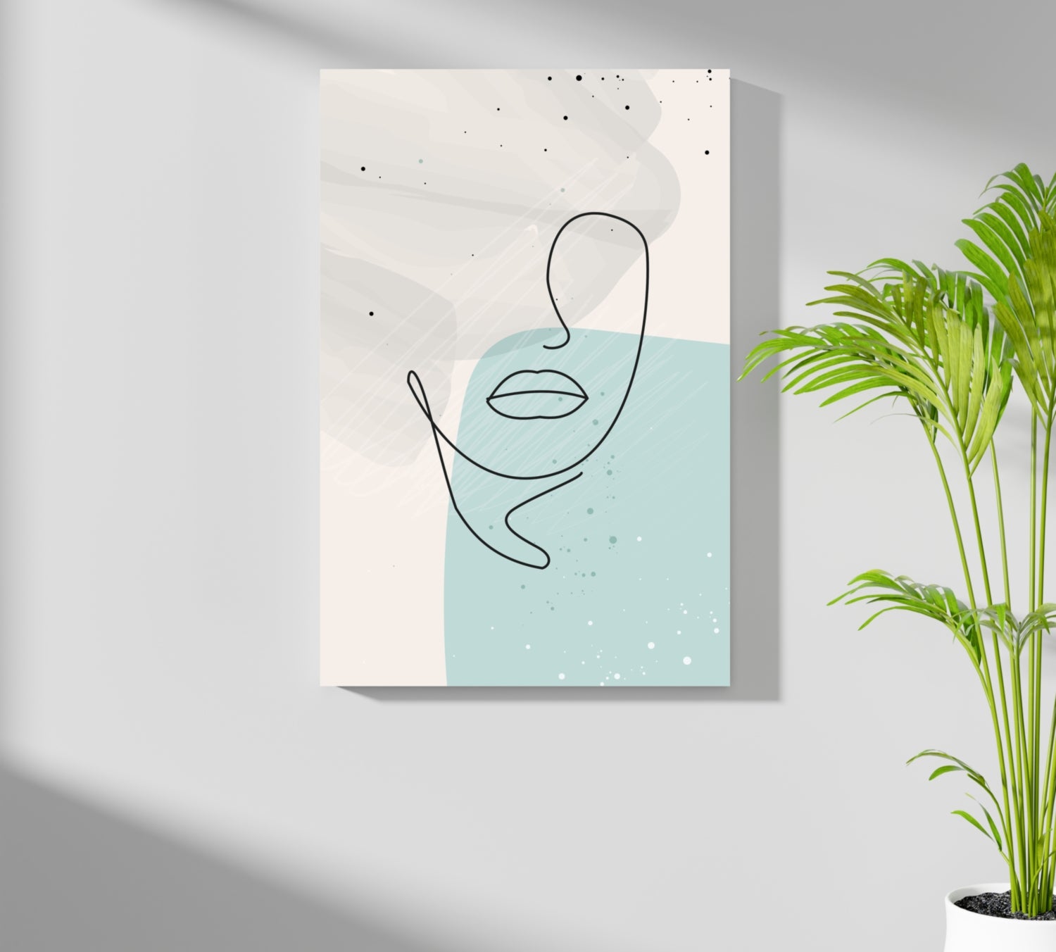 Line Art V5 Aluminum Print.