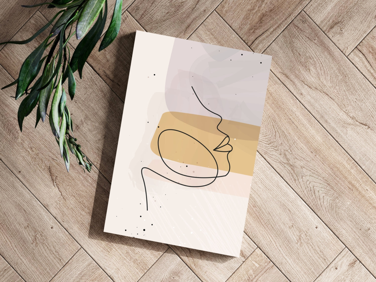 Line Art V6 Aluminum Print.