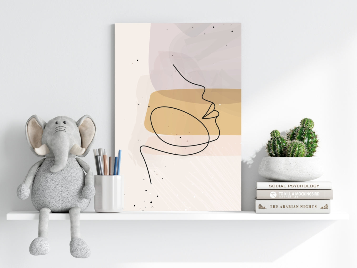 Line Art V6 Aluminum Print.