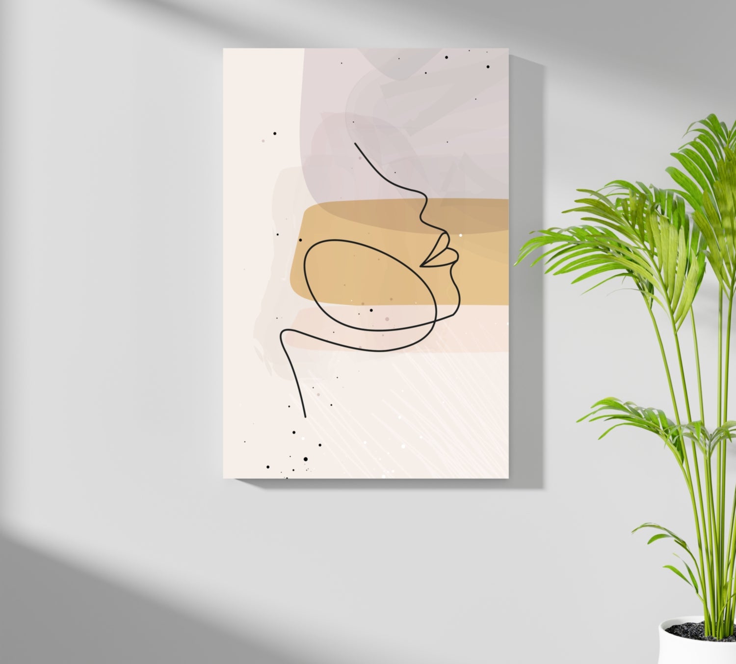 Line Art V6 Aluminum Print.