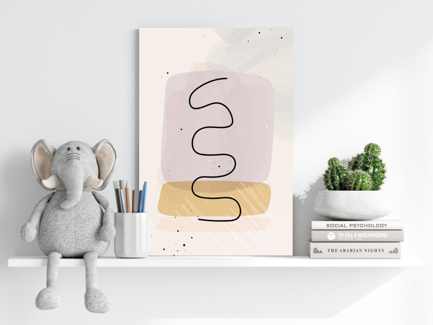 Line Art V9 Aluminum Print.