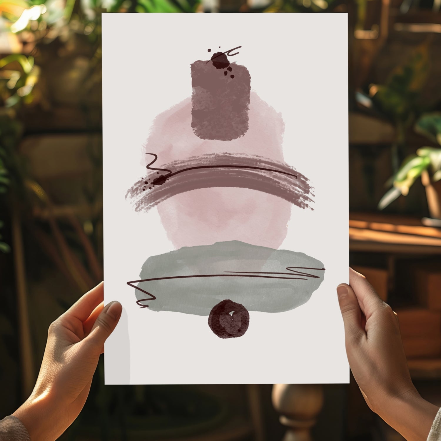 Line Art V10 Aluminum Print.