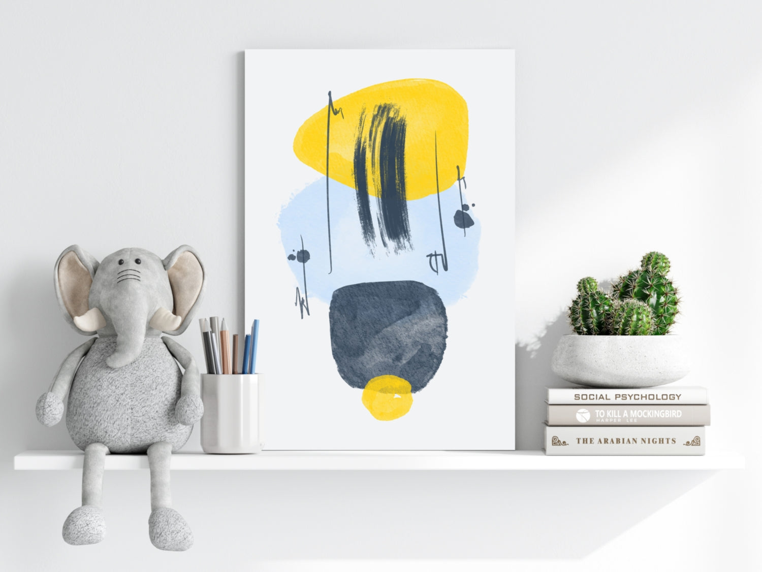 Line Art V11 Aluminum Print.