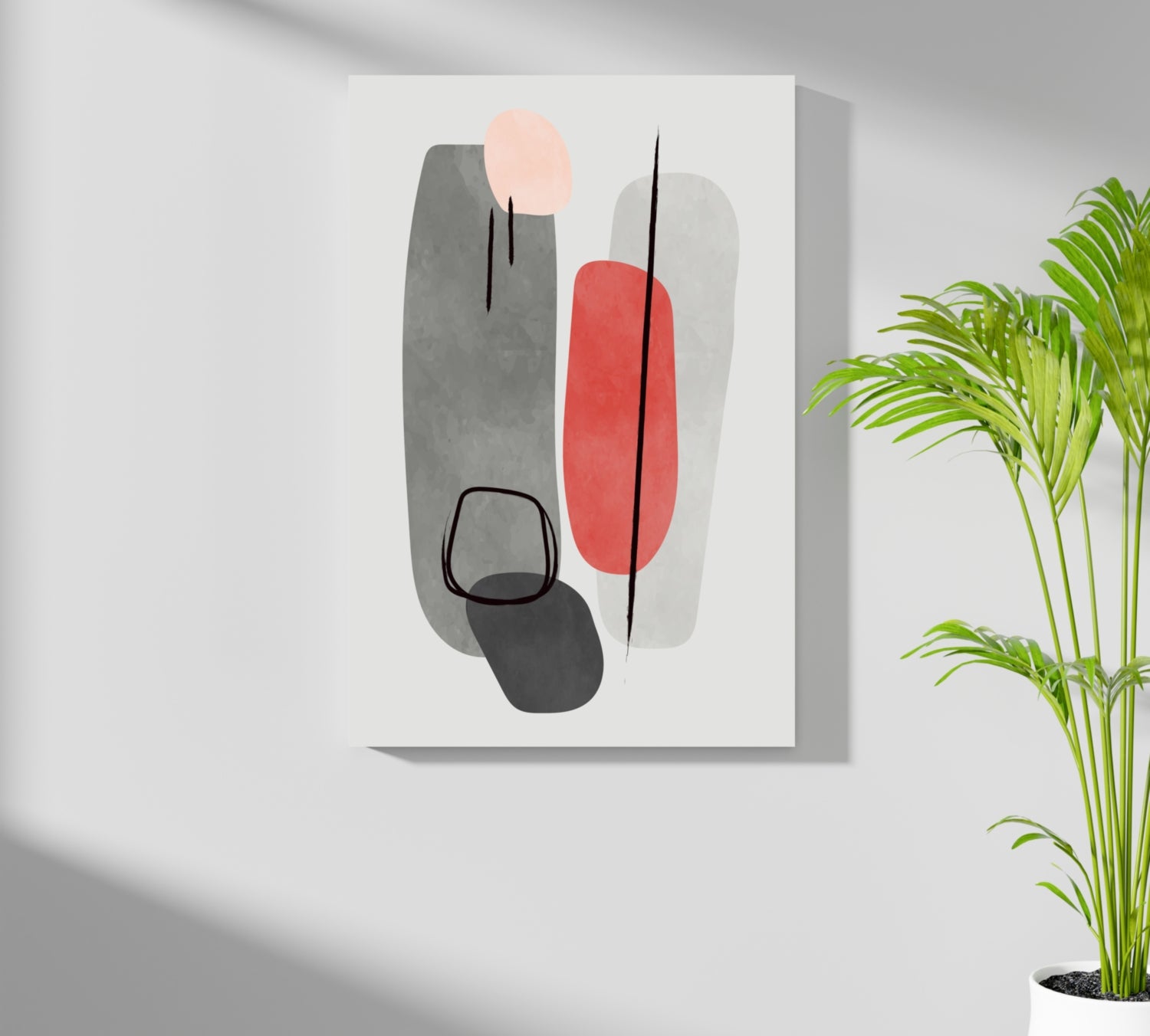 Line Art V13 Aluminum Print.