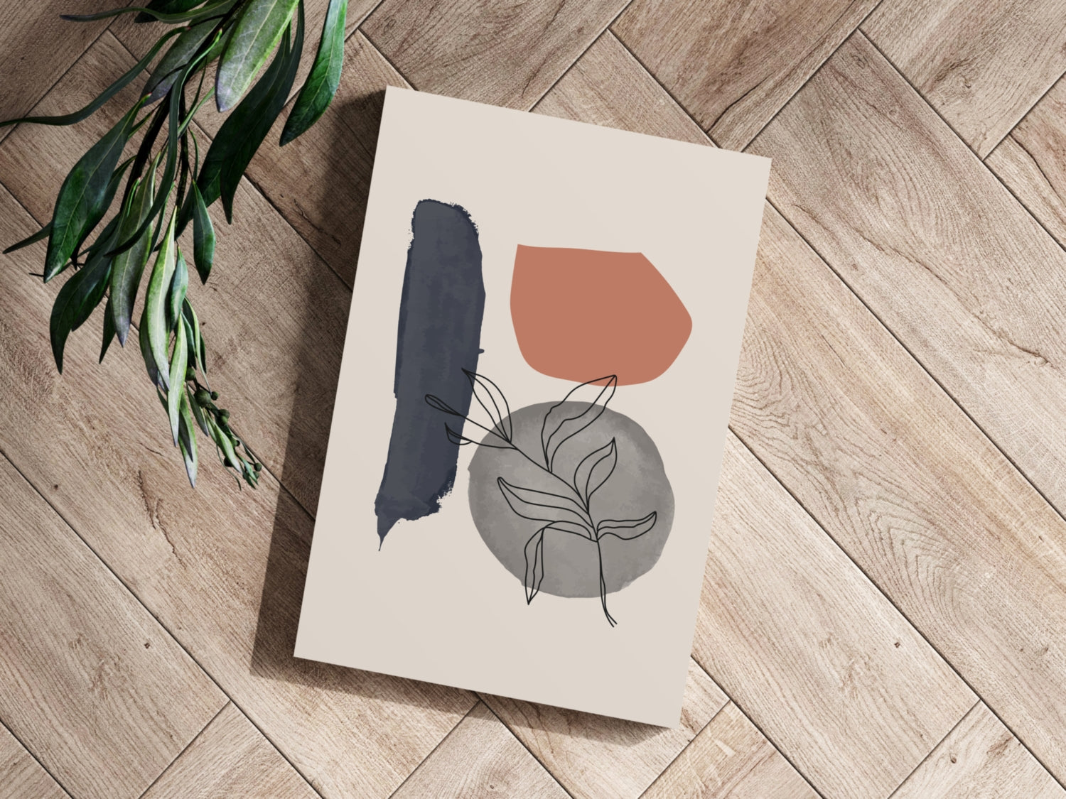 Line Art V17 Aluminum Print.