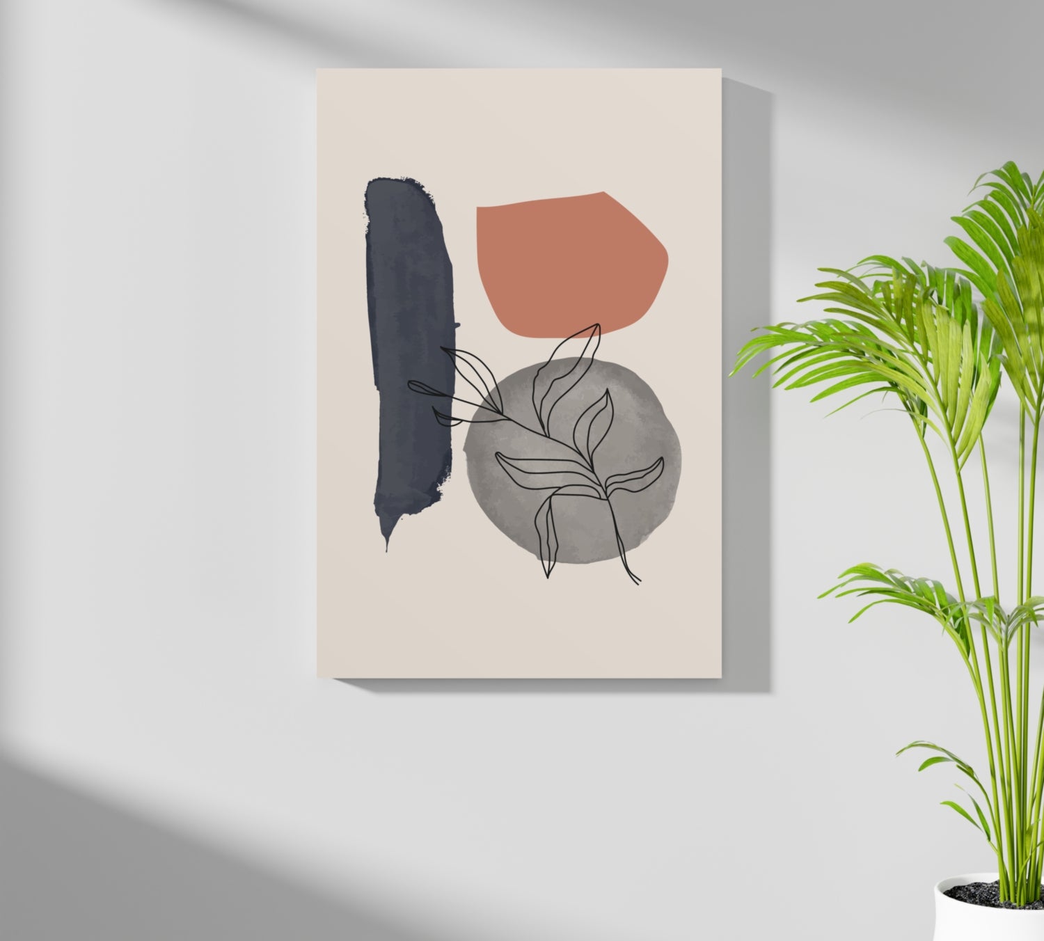 Line Art V17 Aluminum Print.