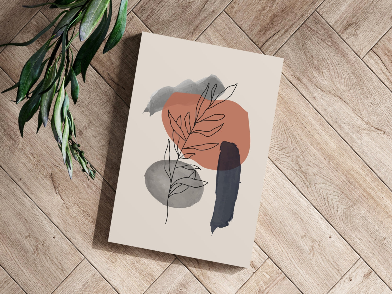 Line Art V18 Aluminum Print.