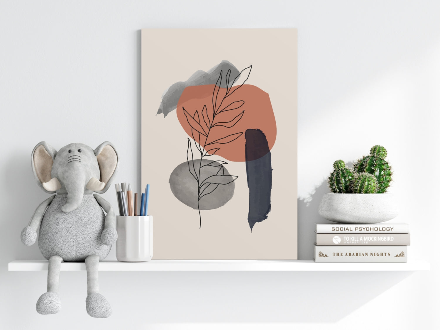 Line Art V18 Aluminum Print.