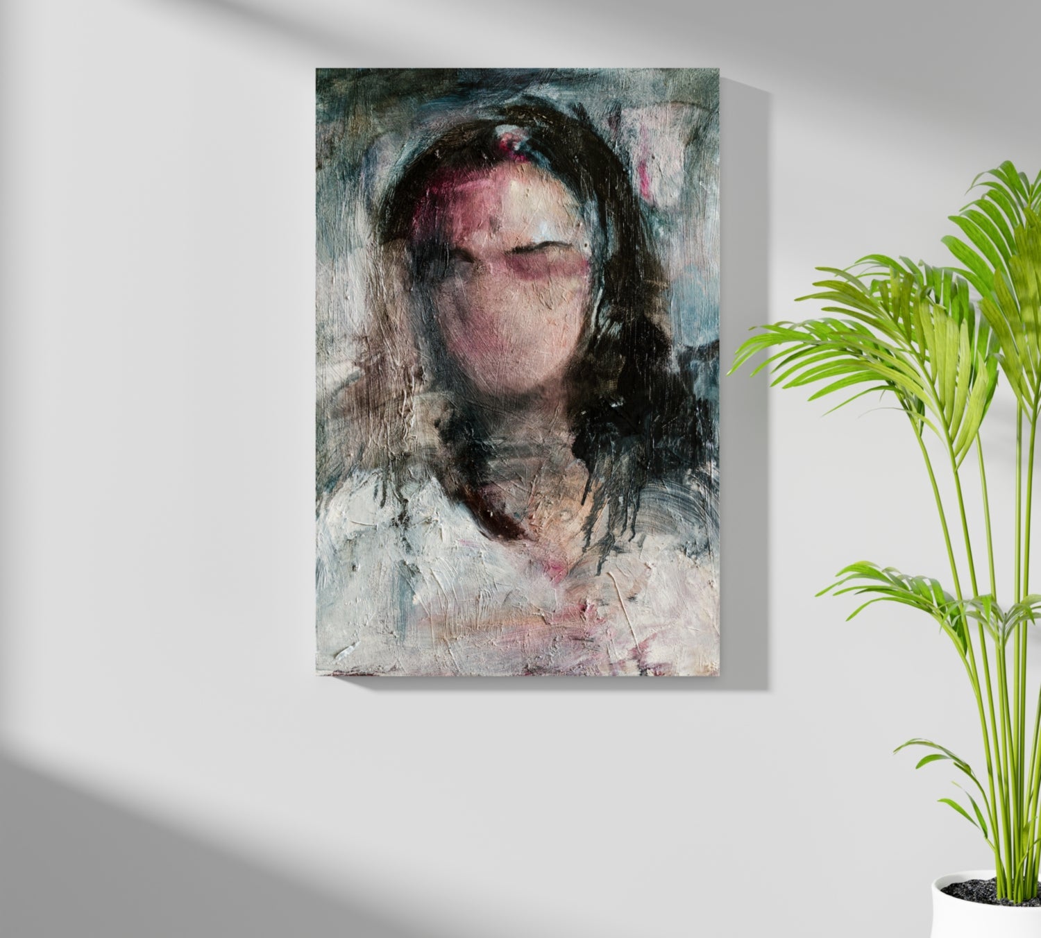 Woman in Silence Aluminum Print.