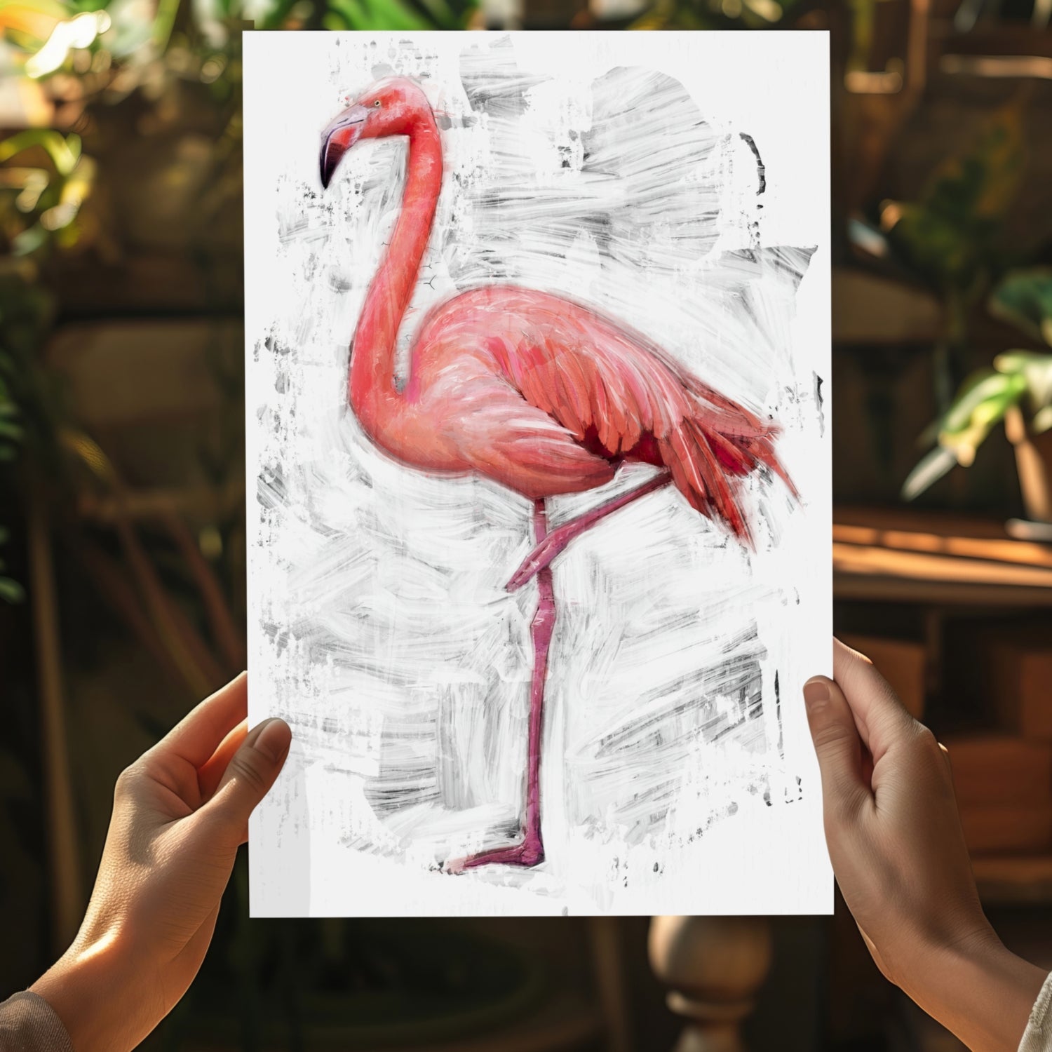 Flamingo Aluminum Print.