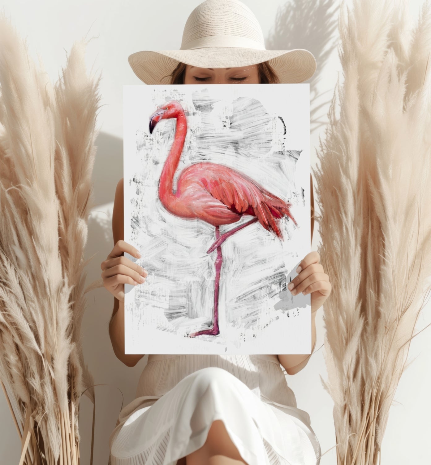 Flamingo Aluminum Print.