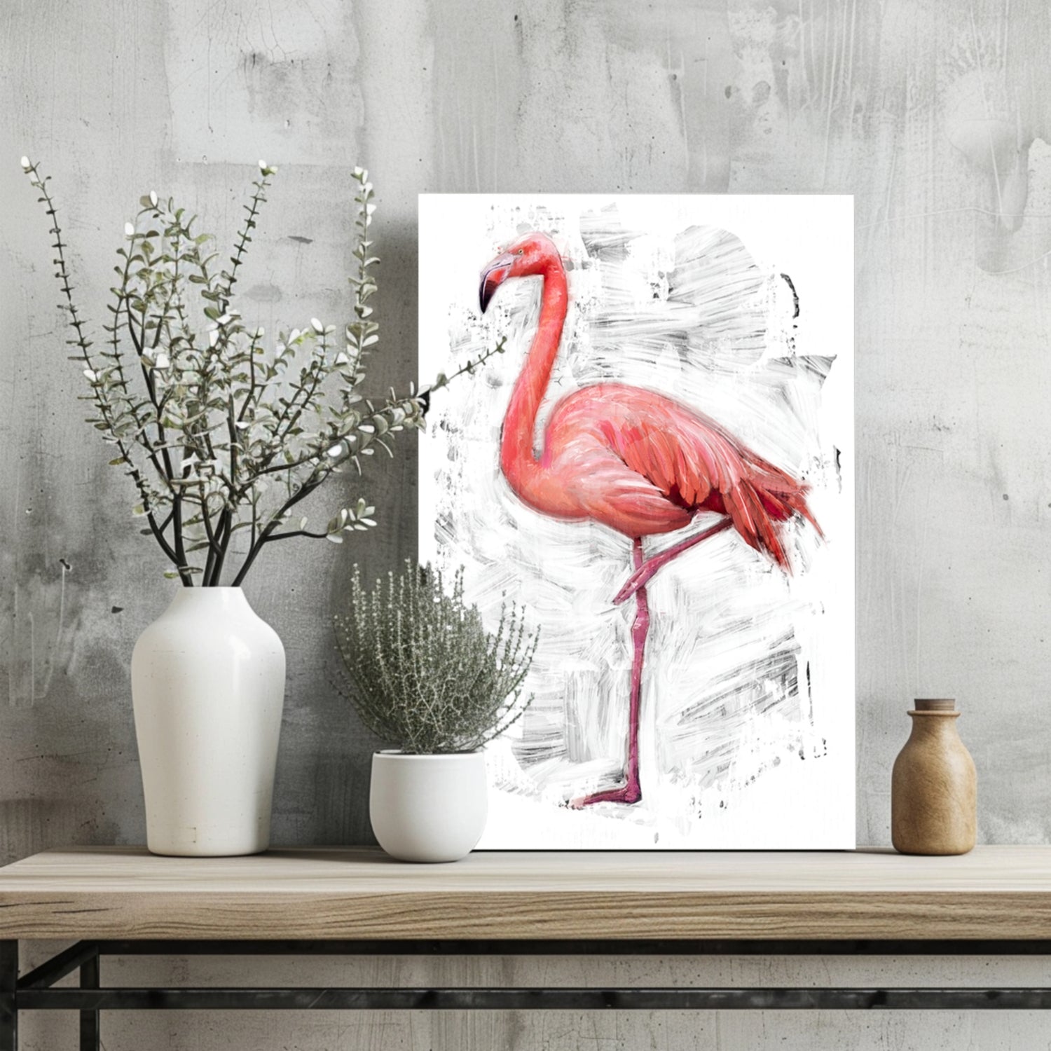 Flamingo Aluminum Print.