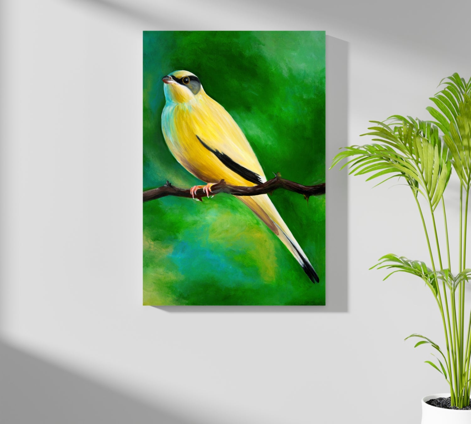 Yellow Bird Aluminum Print.