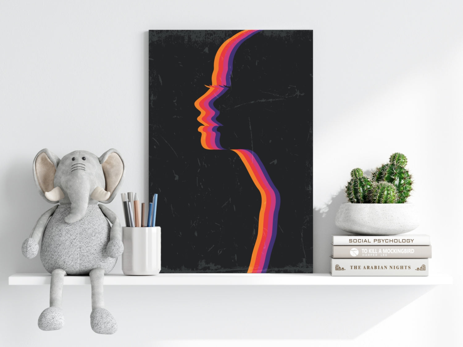 Faces Aluminum Print.