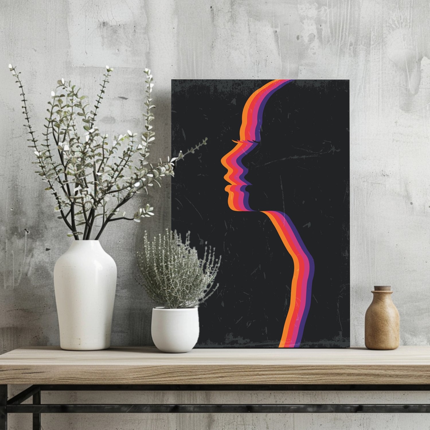 Faces Aluminum Print.