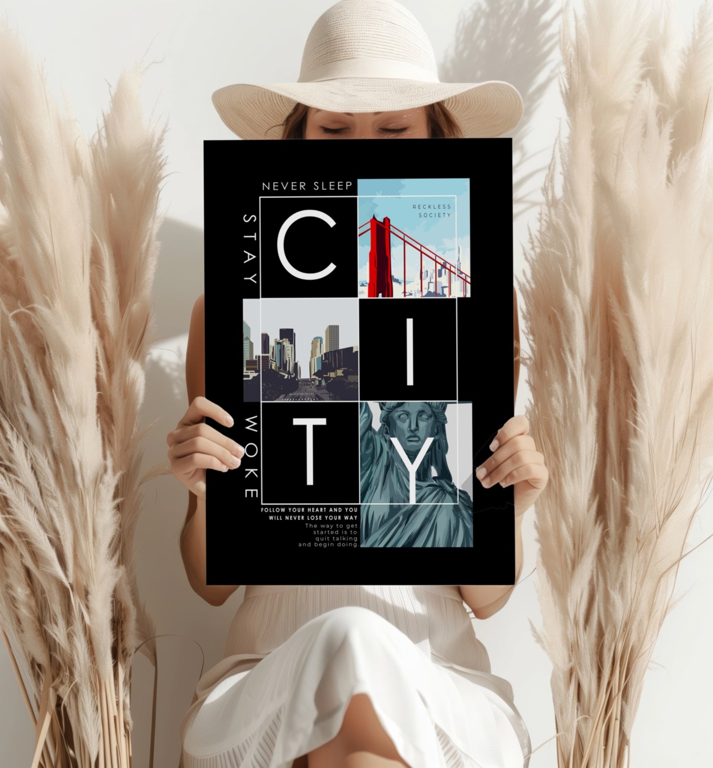 City Aluminum Print.