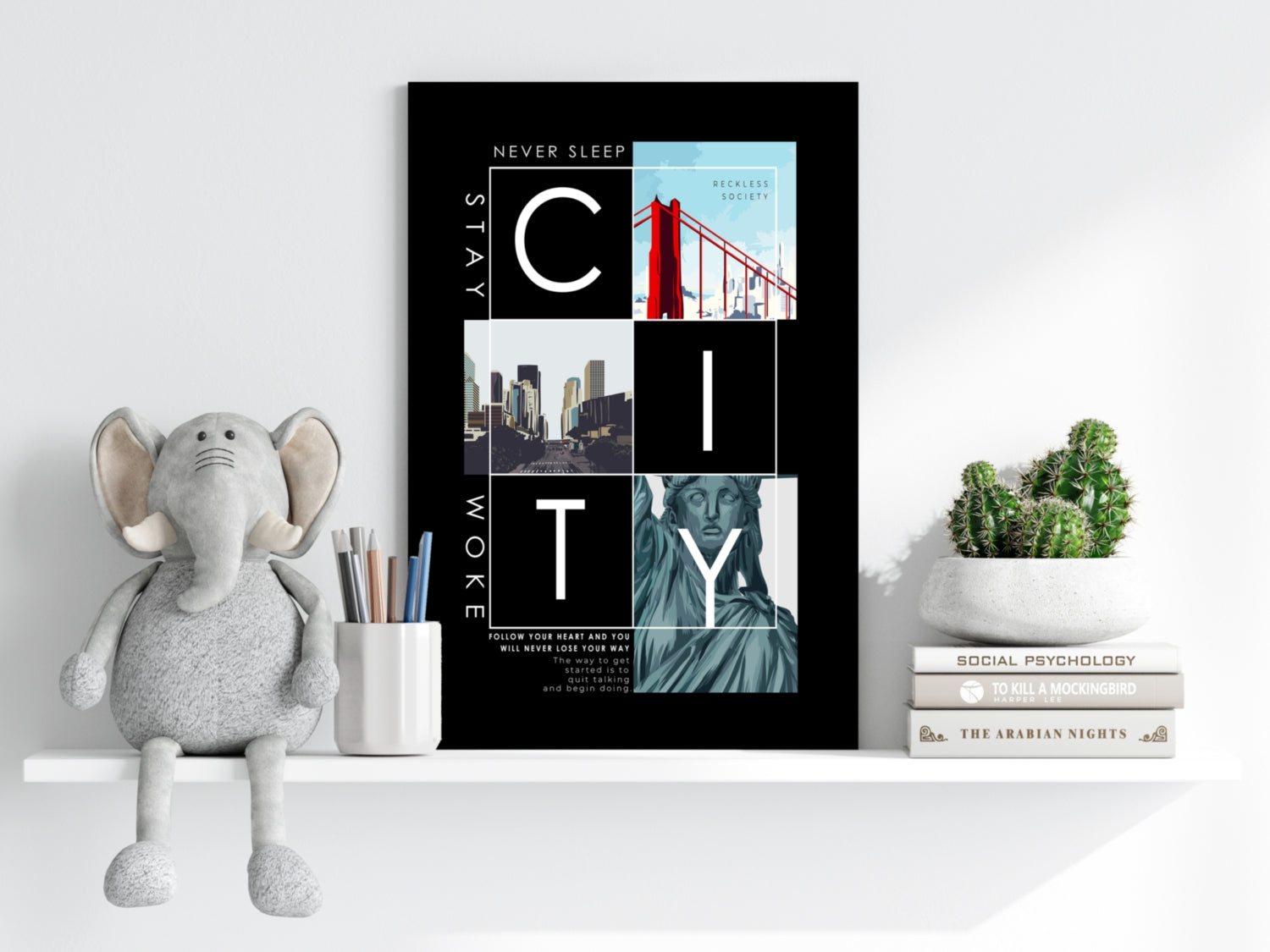 City Aluminum Print.