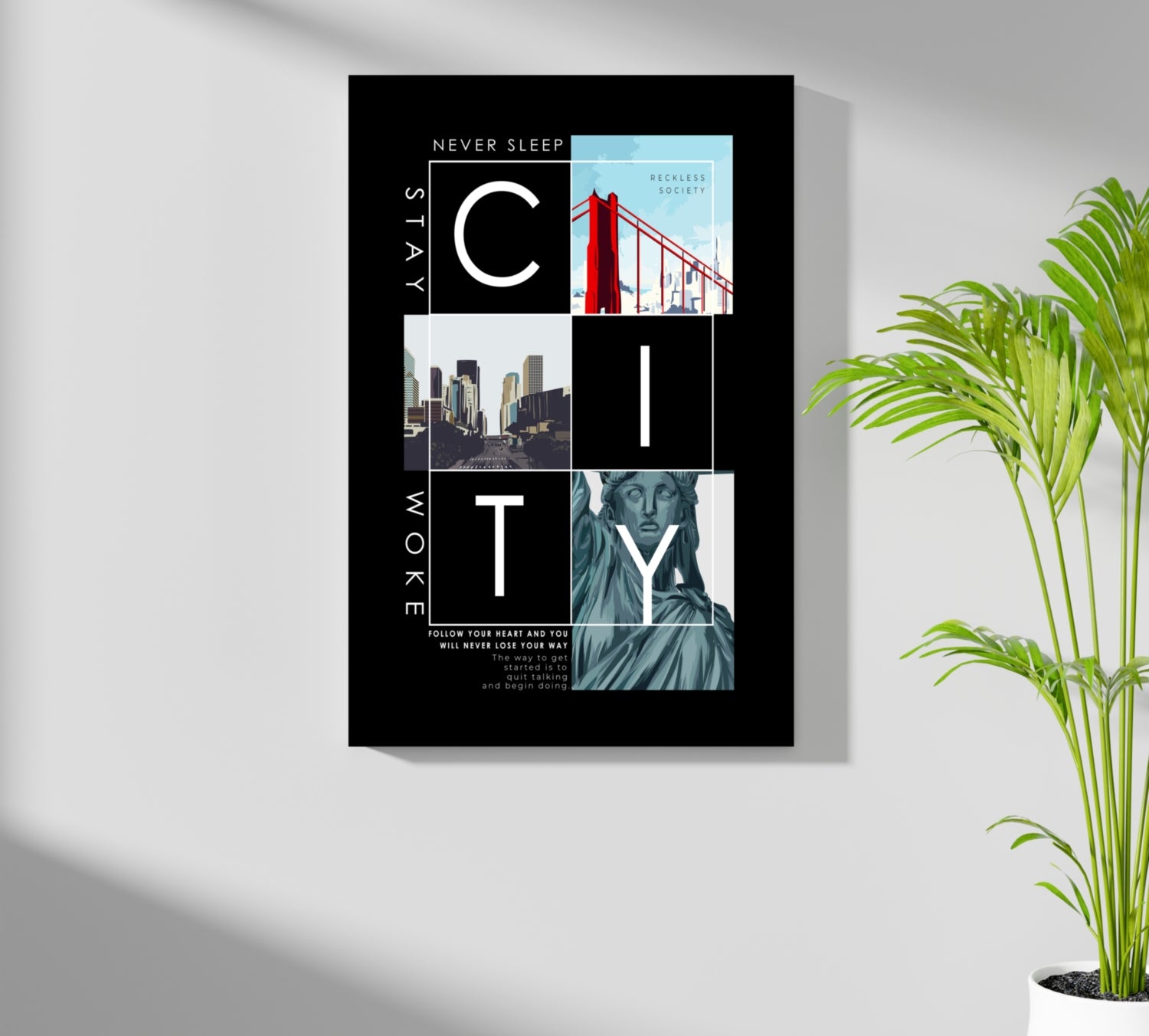 City Aluminum Print.