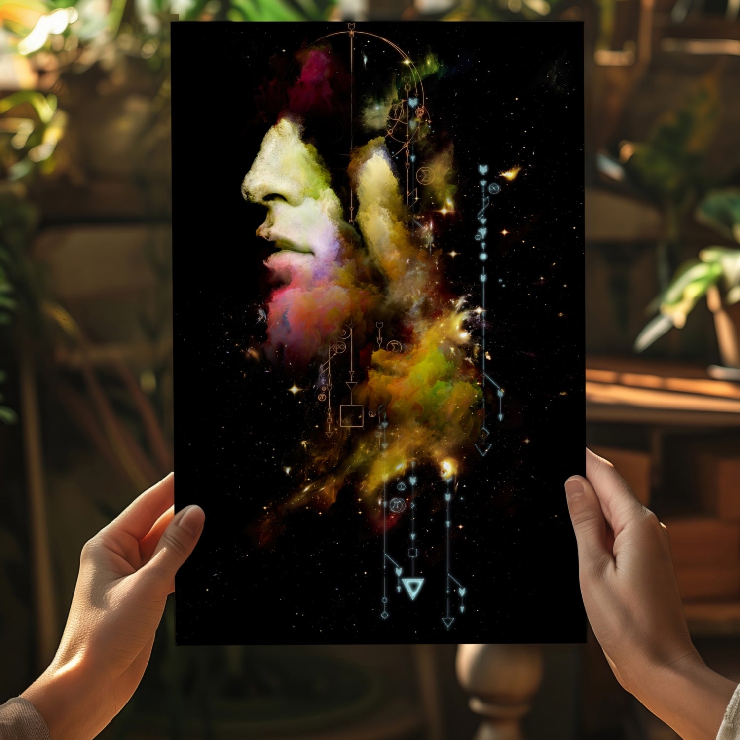 Abstract Man Aluminum Print.