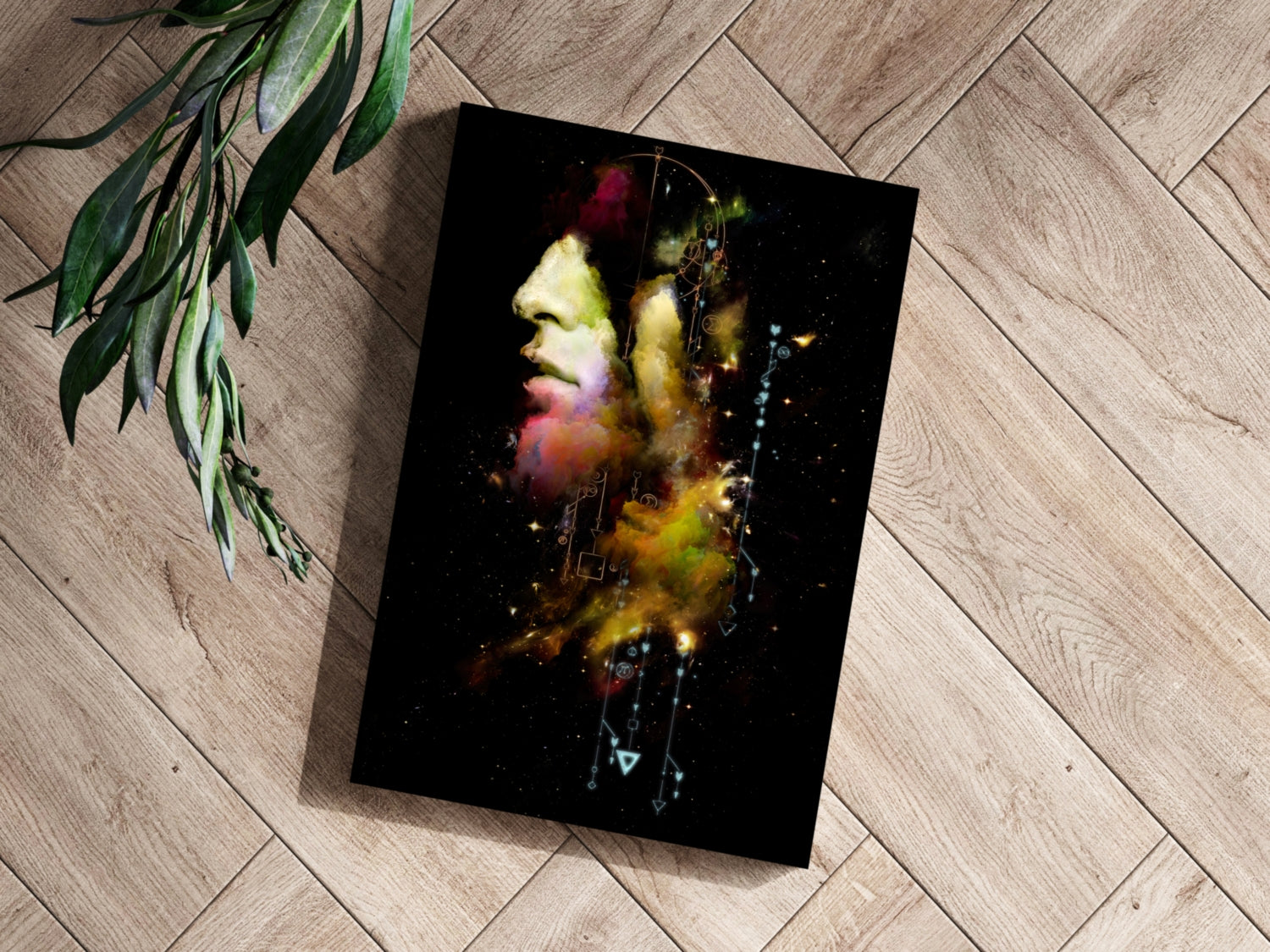 Abstract Man Aluminum Print.