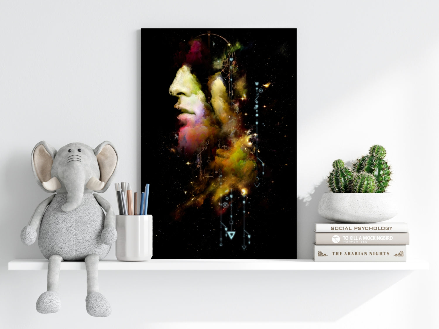 Abstract Man Aluminum Print.