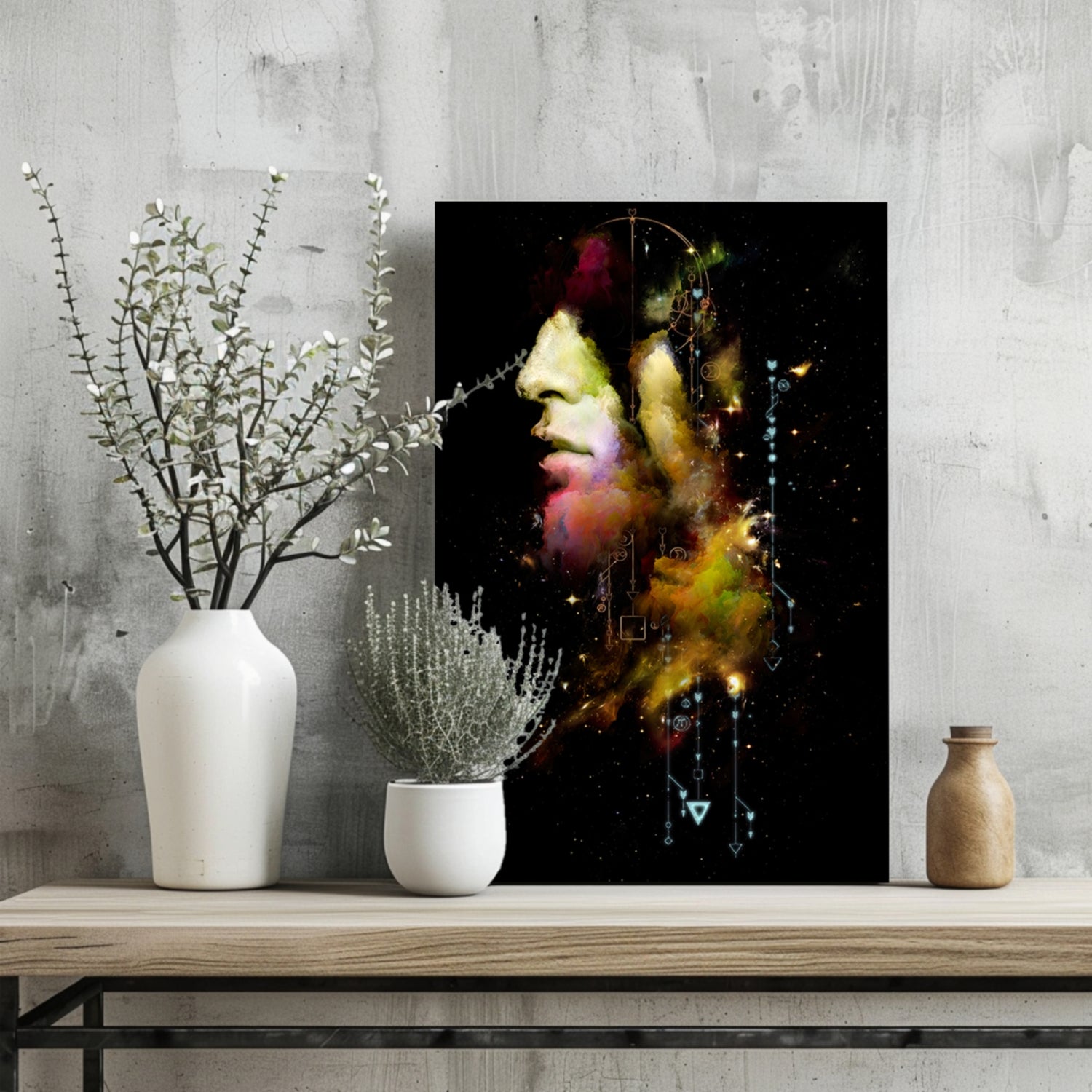 Abstract Man Aluminum Print.