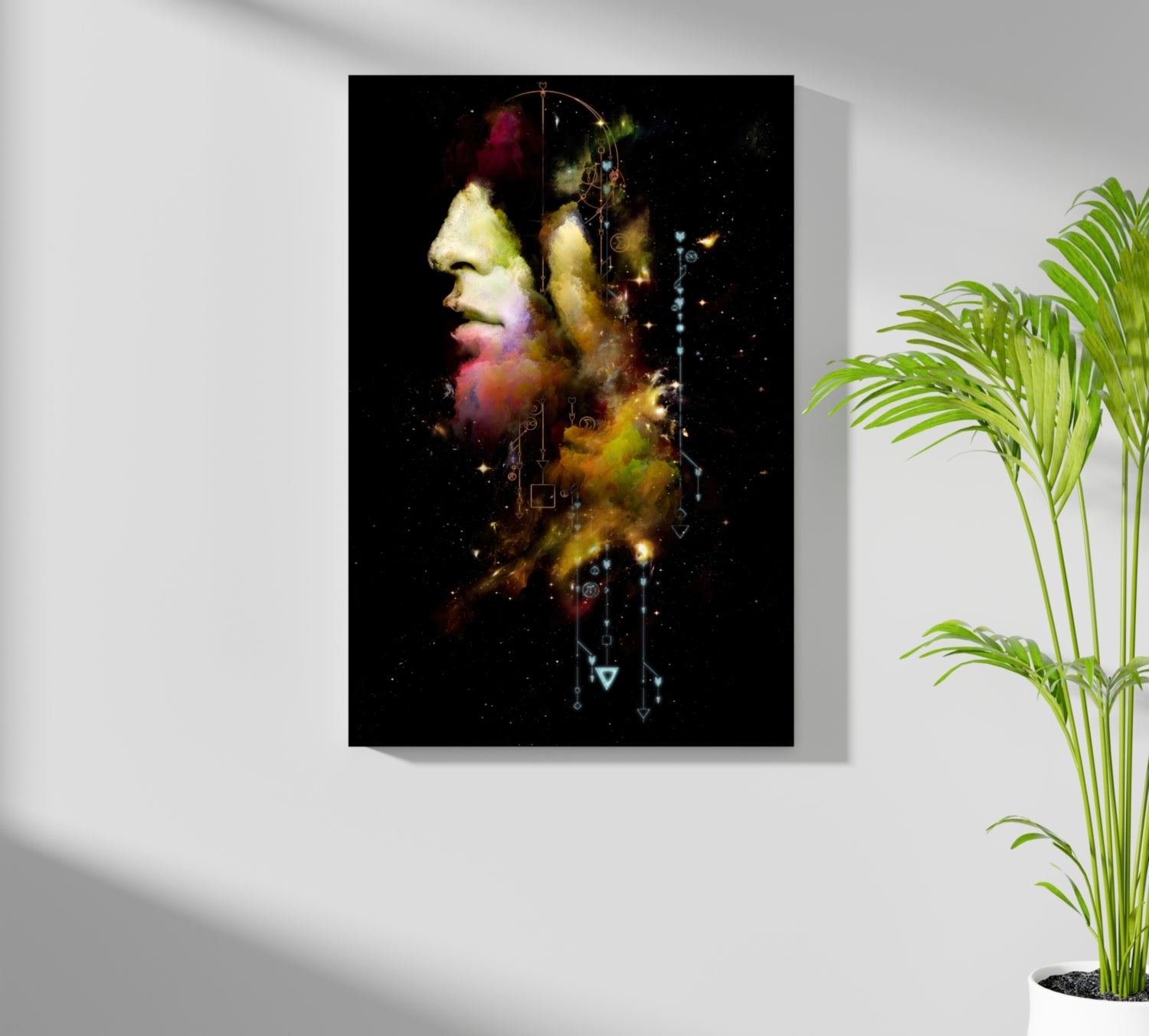 Abstract Man Aluminum Print.