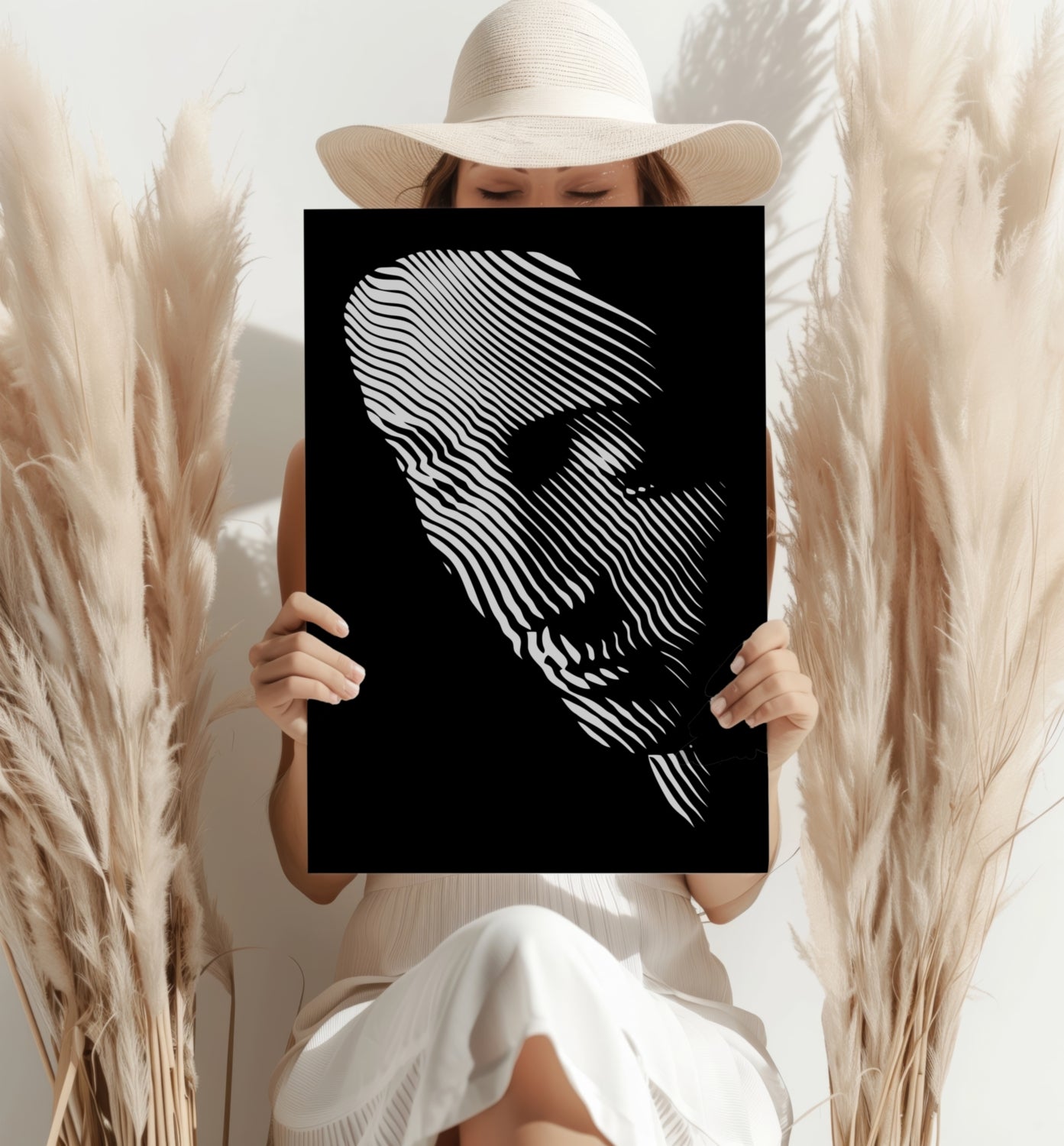 Abstract Statue Aluminum Print.