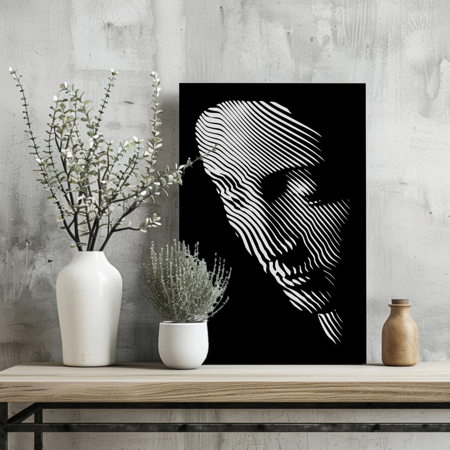 Abstract Statue Aluminum Print.