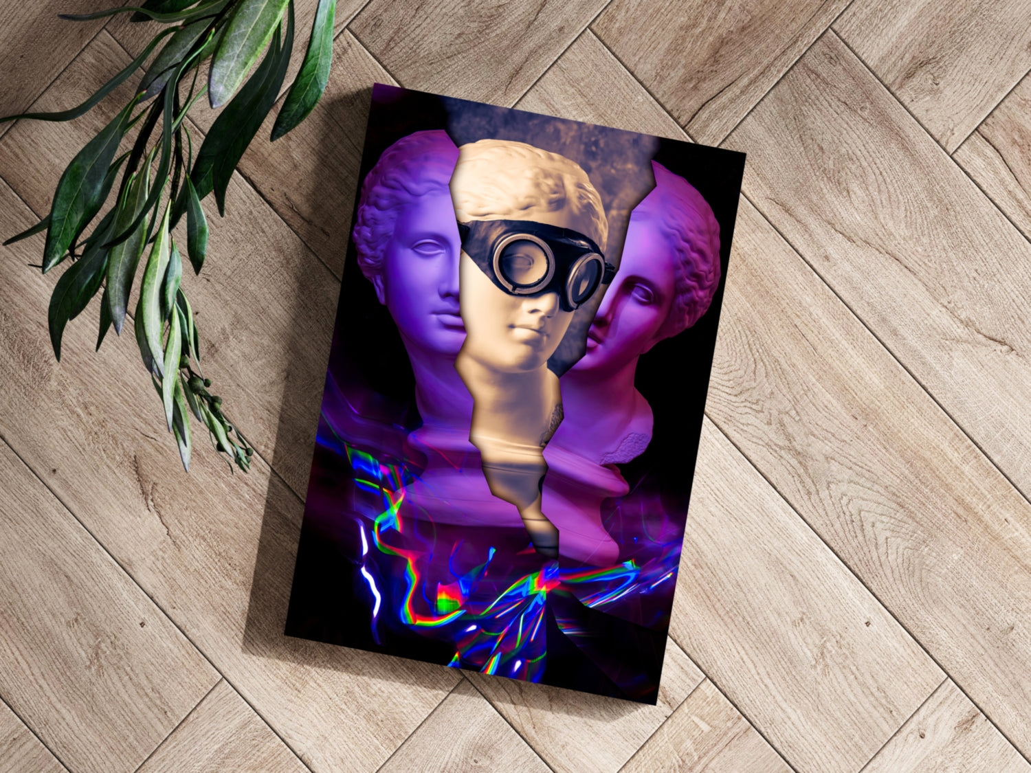 Contemporary Art Statue Aluminum Print.