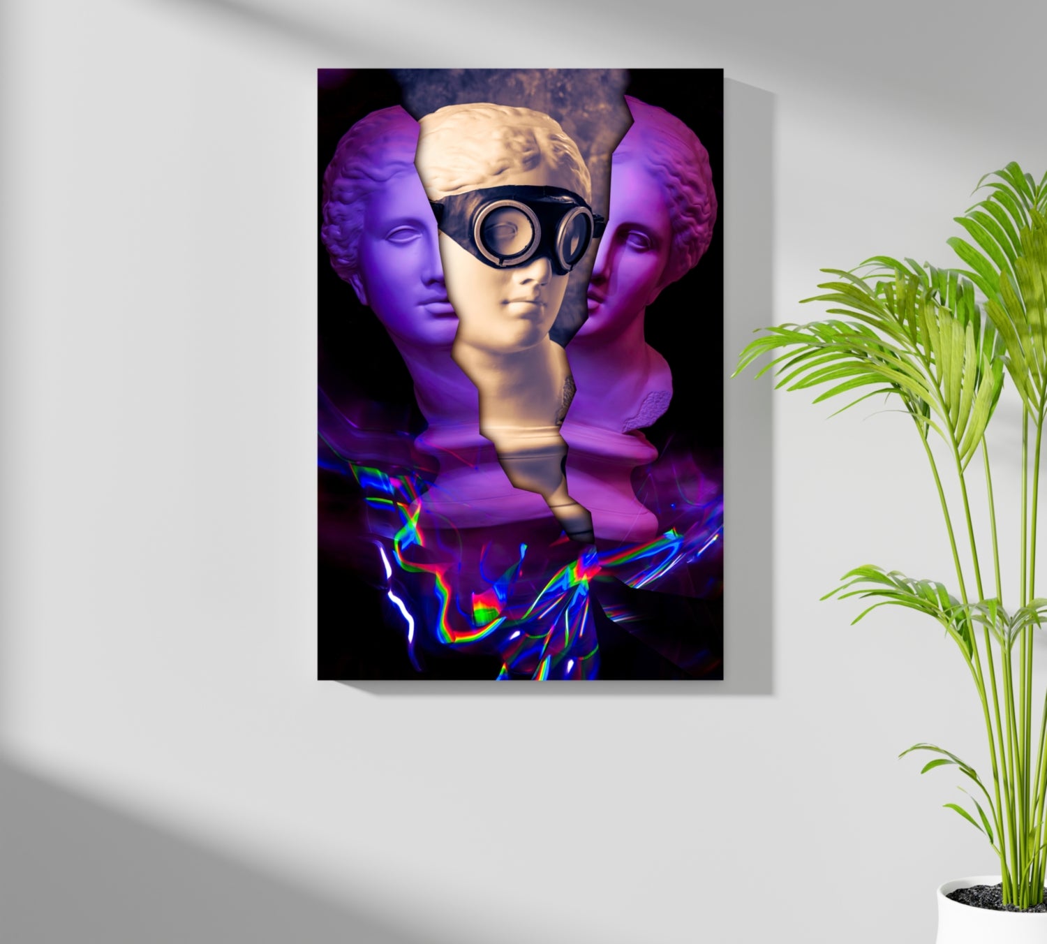 Contemporary Art Statue Aluminum Print.