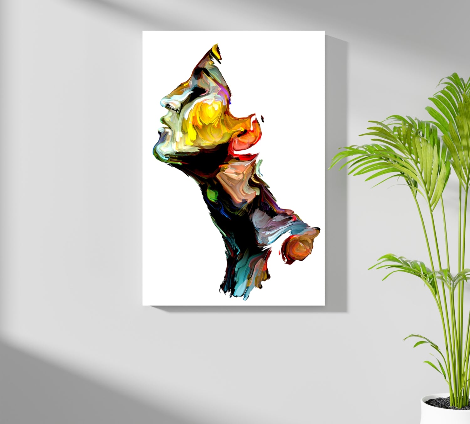 Colorful Portrait V1 Aluminum Print.