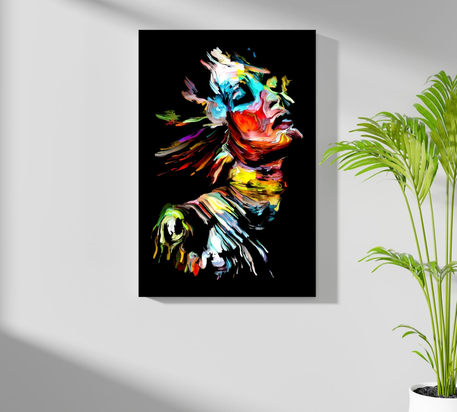 Colorful Portrait V2 Aluminum Print.