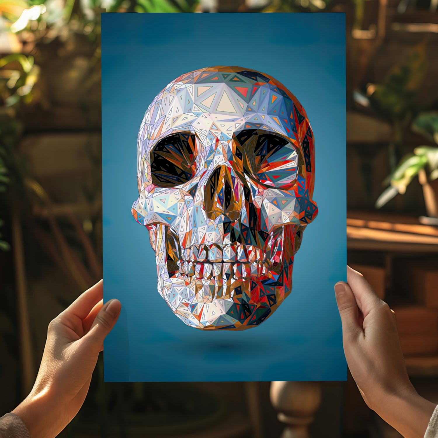 Skull Aluminum Print.