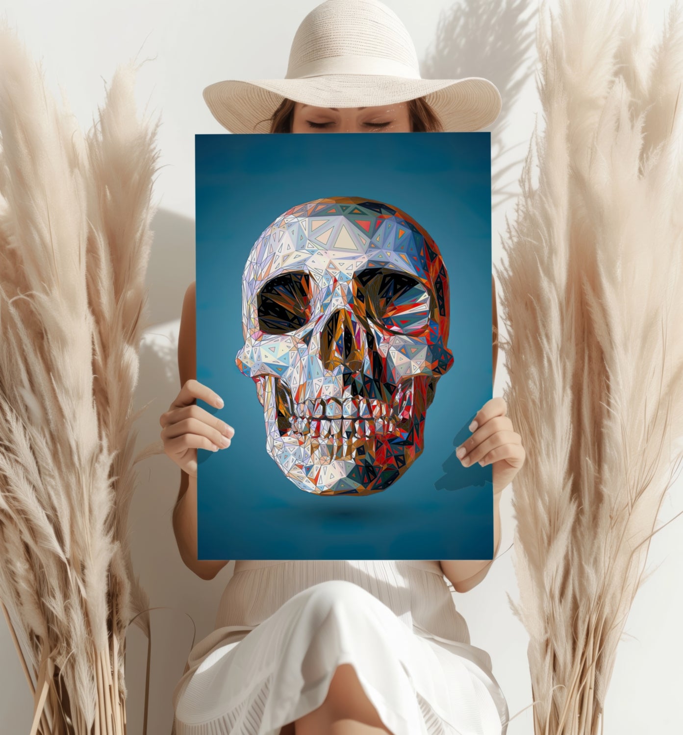 Skull Aluminum Print.